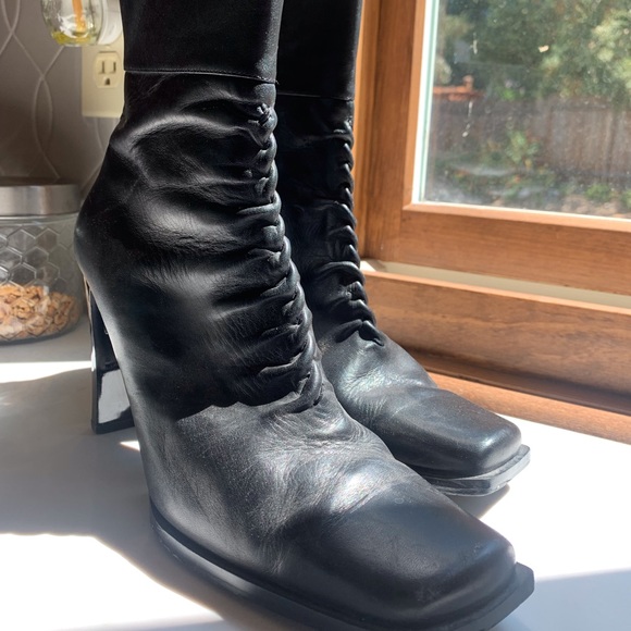 Seychelles Black Square Toes boots - Picture 2 of 3